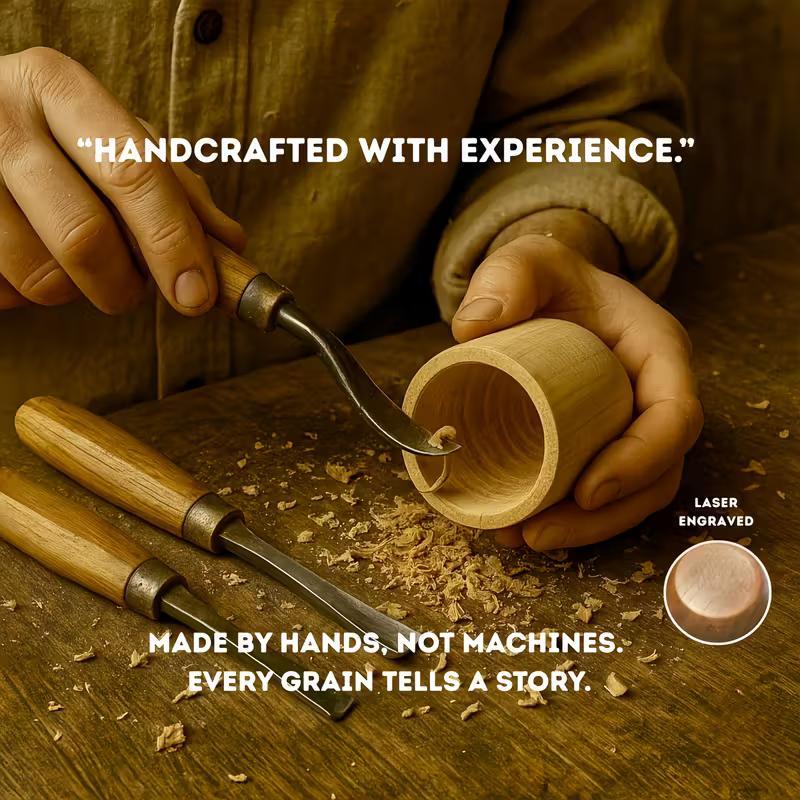 Burnt Wood Bourbon Whiskey Glass, Vintage Style, Ideal Gift For Men - Classic Vintage Style