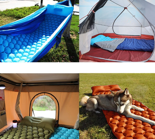Outdoor Camping Inflatable Honeycomb Mattress -Tent Sleeping Mat