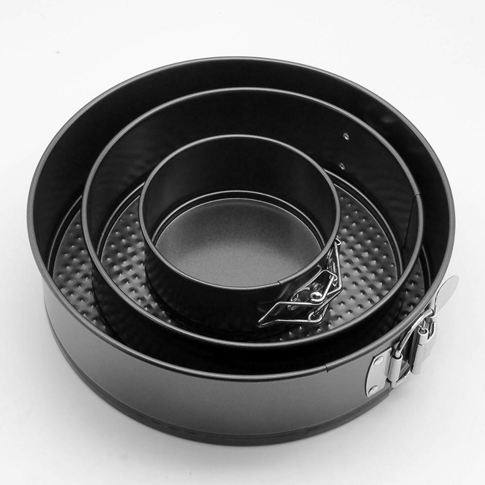 3PCS Non-Stick Cake Tier Mold Set — Springform Round Bakeware
