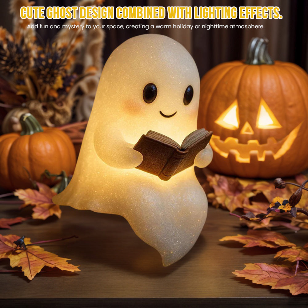 Cute LED Ghost Night Light – Warm Glow Bedside Companion