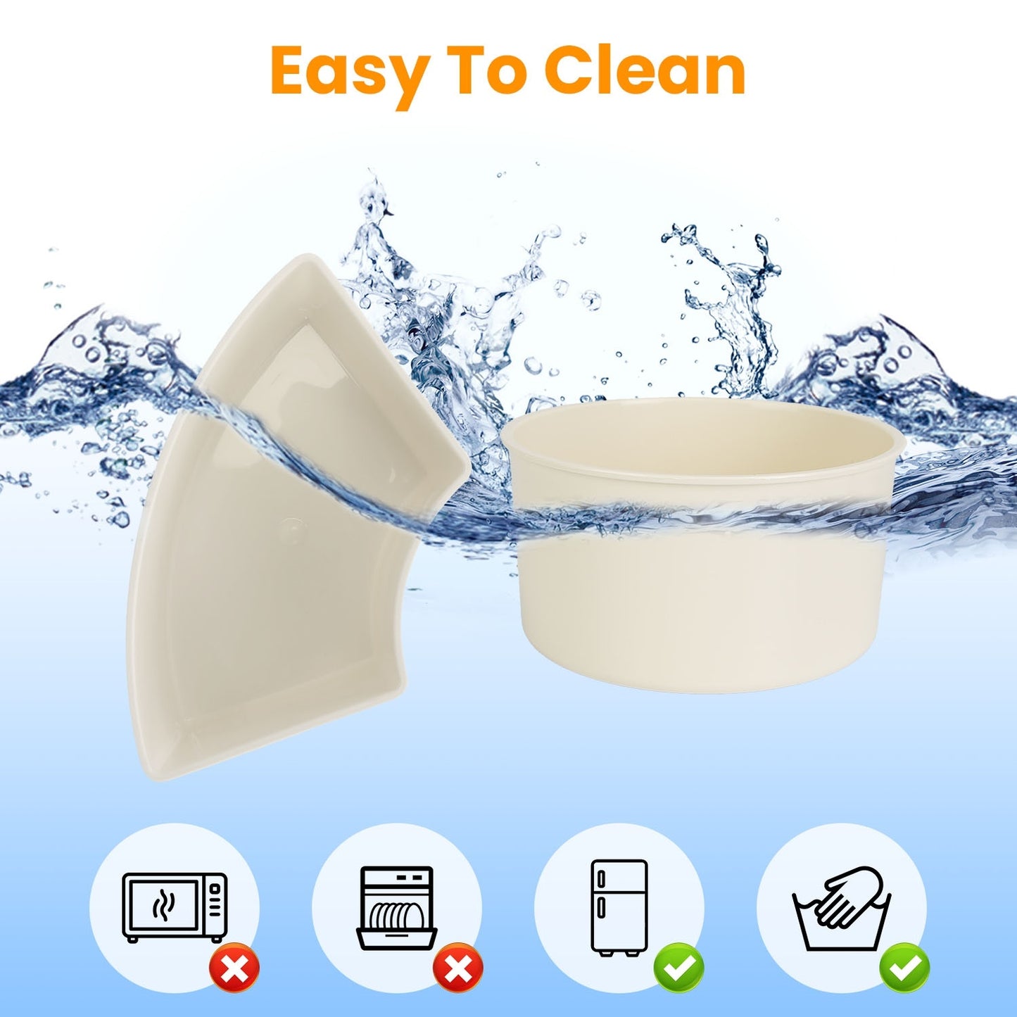 2Pcs Rotatable Snack Tray with Lid & Handle – 6-Compartment Divided Serving Platter for Fruits, Nuts, Candy – Clear Portable Containers for Parties & Picnics