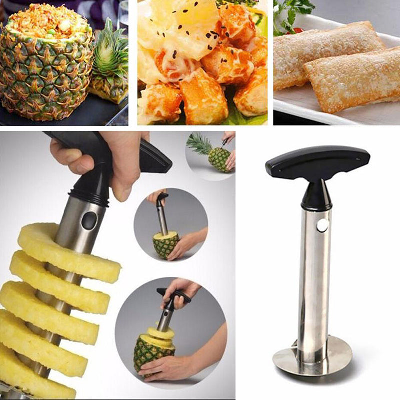 Stainless Steel Pineapple Peeler & Corer – Fast Fruit Cutter