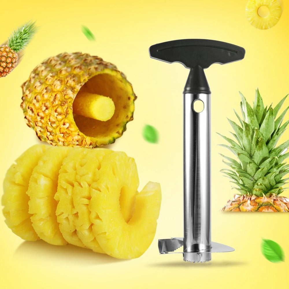 Stainless Steel Pineapple Peeler & Corer – Fast Fruit Cutter