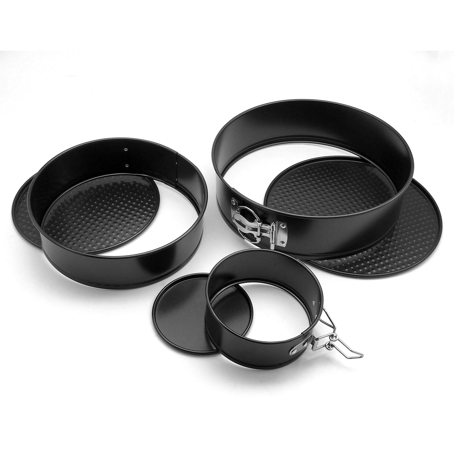 3PCS Non-Stick Cake Tier Mold Set — Springform Round Bakeware