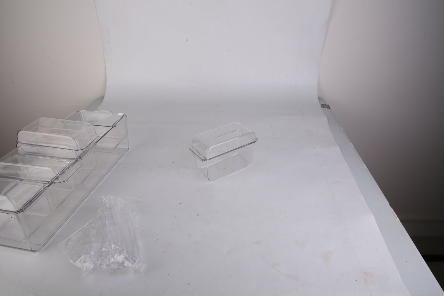 1Set Ice Chilled Condiment Caddy Serving Tray Container Bar Garnish Holder Salad Platter Server Food Storage With 5 Removable Containers 5 Lids 2 Tongs 5 Sporks