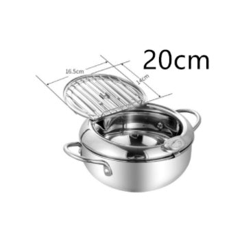 Stainless Steel Telescopic Folding Fry Basket — 20 cm Degreasing Kitchen Tool